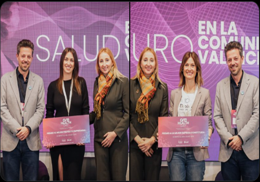 La profesora Pilar Domingo Calap y la doctoranda Irene González Martínez premiadas en el CV+I Health Day